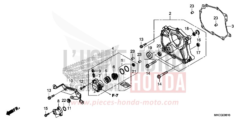 COUVERCLE DE CHANGEMENT von GL1800 CANDY ARDENT RED (R367) von 2020