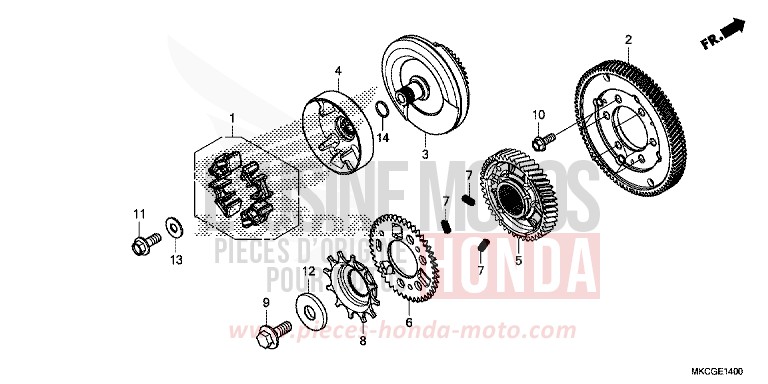 PRIMAIRE A ENGRENAGE von GL1800 CANDY ARDENT RED (R367) von 2020