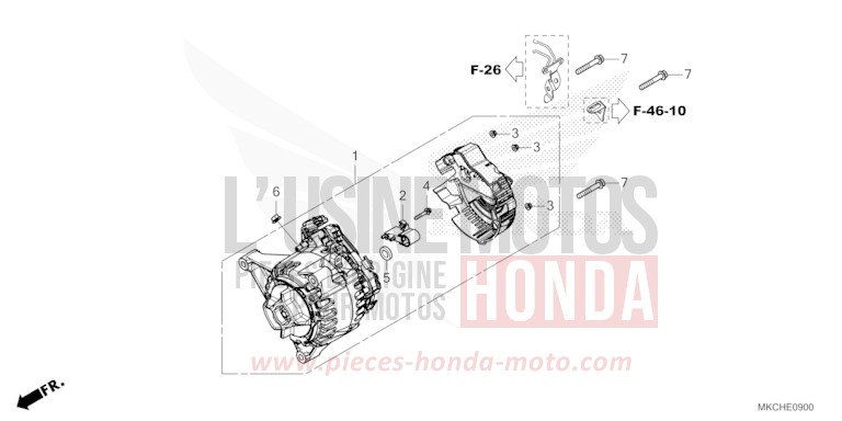 GENERATRICE von GL1800 GUNMETAL BLACK METLLIC (NHC52B) von 2021