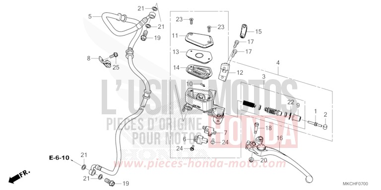 MAITRE-CYLINDRE von GL1800 GUNMETAL BLACK METLLIC (NHC52B) von 2021