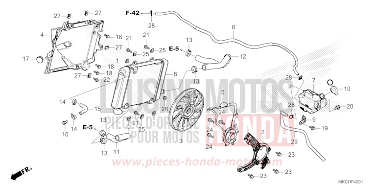 RADIATEUR (G.) von GL1800 GUNMETAL BLACK METLLIC (NHC52B) von 2021