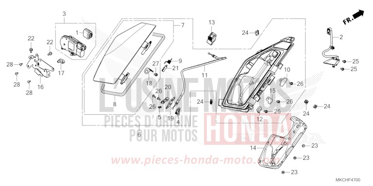 POCHE von GL1800 GUNMETAL BLACK METLLIC (NHC52B) von 2021