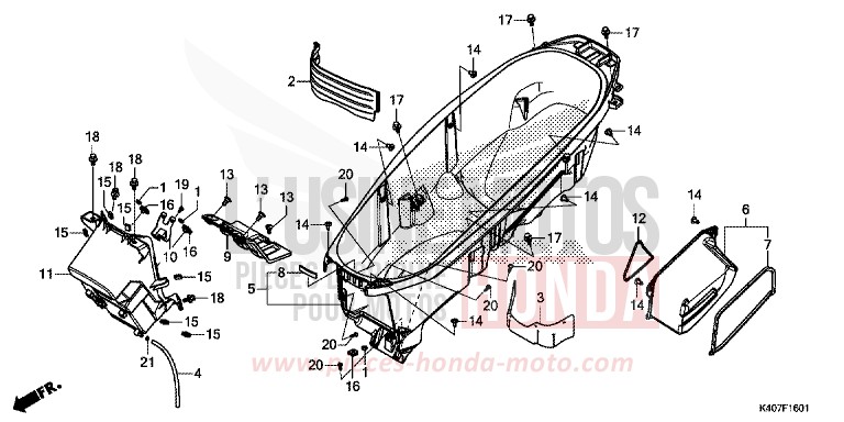 HANDGEPAECKFACH (NSS125ADK) von Forza MAT CYNOS GRAY METALLIC (NH312) von 2019