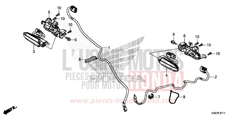 BLINKER, VORNE (NSS125ADK) von Forza MAT CYNOS GRAY METALLIC (NH312) von 2019