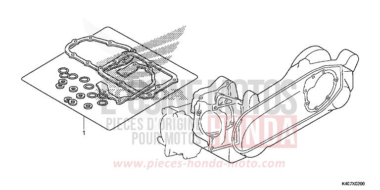 DICHTUNG SATZ B von Forza MAT CARNELIAN RED METALLIC (R384) von 2019