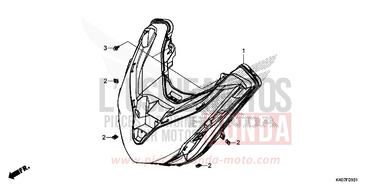 SCHEINWERFER (NSS125ADK) von Forza MAT CYNOS GRAY METALLIC (NH312) von 2019
