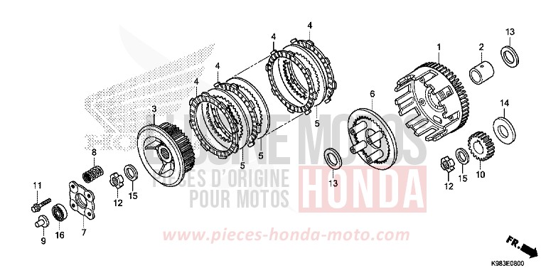 EMBRAYAGE von CB125R NOIR (NH1) von 2018