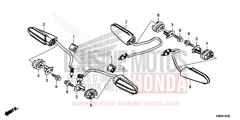 CLIGNOTANT von CB125R NOIR (NH1) von 2018