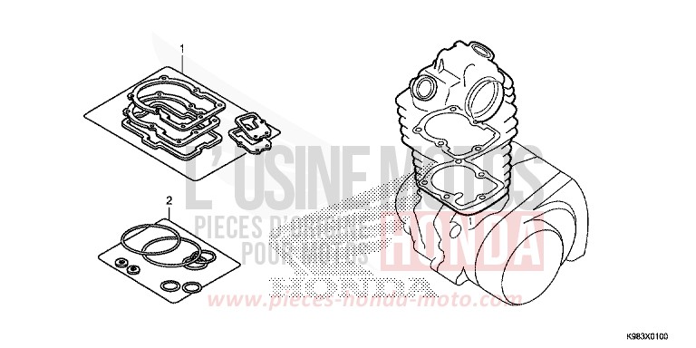 DICHTUNG SATZ A von CB125R CANDY CHROMOSPHERE RED (R381) von 2018