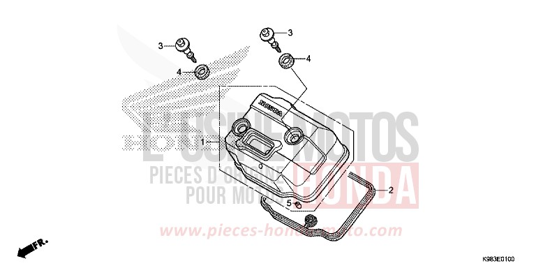 ZYLINDERKOPFDECKEL von CB125R PEARL METALLOID WHITE (NHA96) von 2018