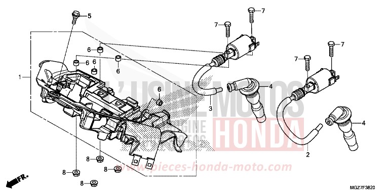 ZUENDSPULE von CB500X MILLENNIUM RED (R263) von 2015