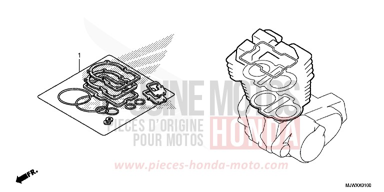 DICHTUNG SATZ A von CB500X FORCE SILVER METALLIC (NH411) von 2018