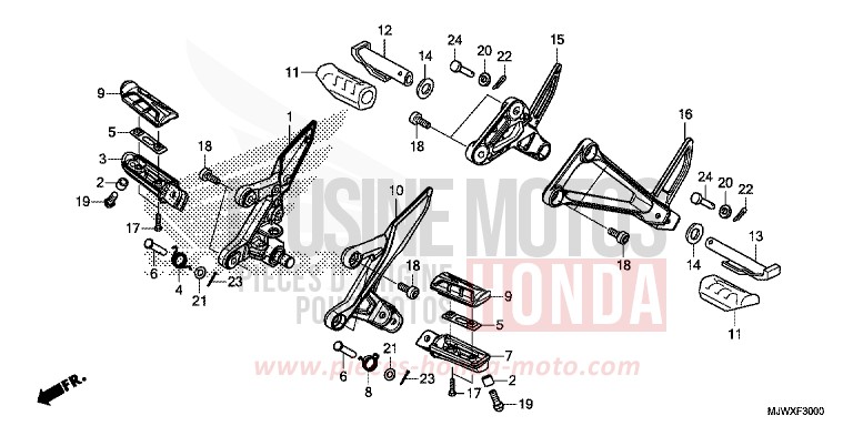 STUFE von CB500X MAT GUNPOWDER BLACK METALLIC (NH436) von 2018