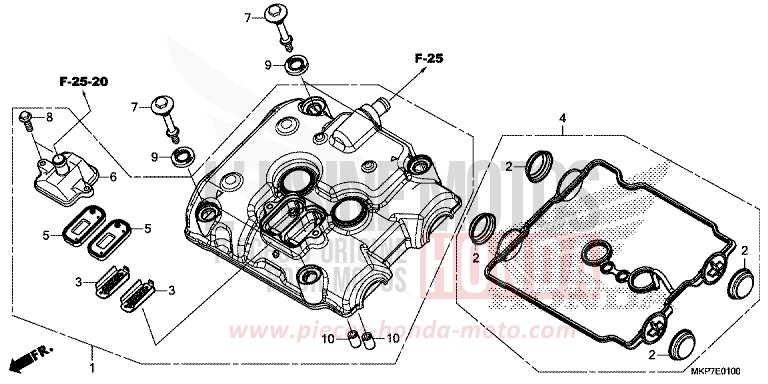 ZYLINDERKOPFDECKEL von CB500X MAT GUNPOWDER BLACK METALLIC (NH436) von 2021