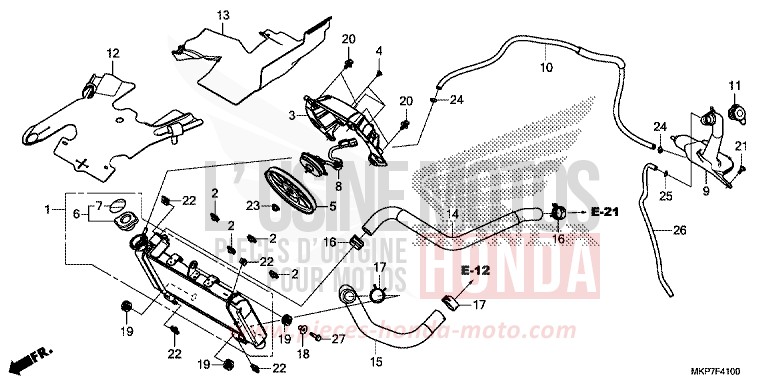 KUEHLER von CB500X PEARL ORGANIC GREEN (GY157) von 2022
