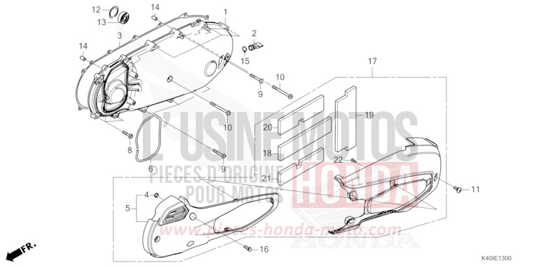 SEITENABDECKUNG, LINKS von Forza PEARL FALCON GRAY (NHC61) von 2022