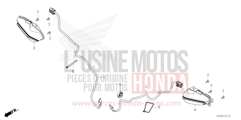 BLINKER, VORNE von Forza MAT CARNELIAN RED METALLIC (R384) von 2022