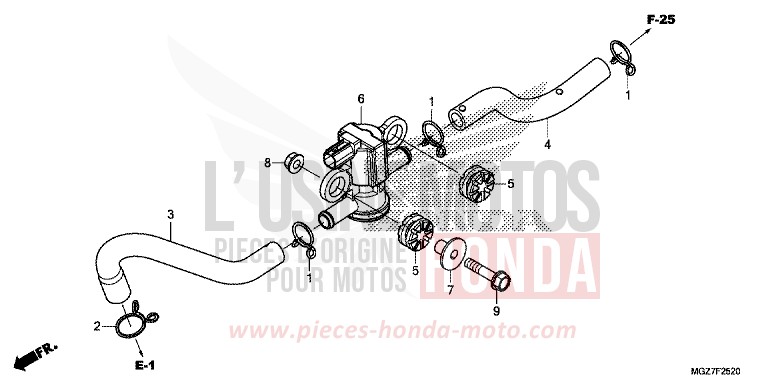 LUFTEINBLASMAGNETVENTIL von CB500X PEARL HIMALAYAS WHITE (NHA87) von 2014