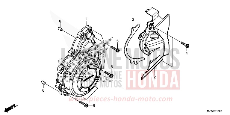 WECHSELSTROM-GENERATORABDECKUNG von CB500F LEMON ICE YELLOW (Y196) von 2016