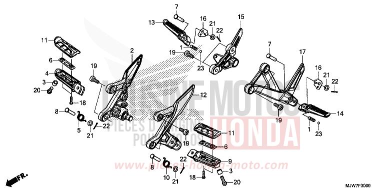 STUFE von CB500F MILLENNIUM RED (R263) von 2016
