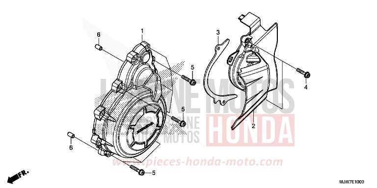 WECHSELSTROM-GENERATORABDECKUNG von CB500F MILLENNIUM RED (R263) von 2017