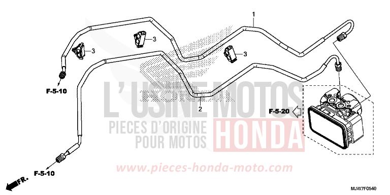 BREMSLEITUNG von CB500F PEARL METALLOID WHITE (NHA96) von 2017