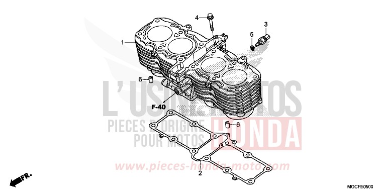 ZYLINDER von CB1100 PEARL HAWKSEYE BLUE (PB409) von 2019