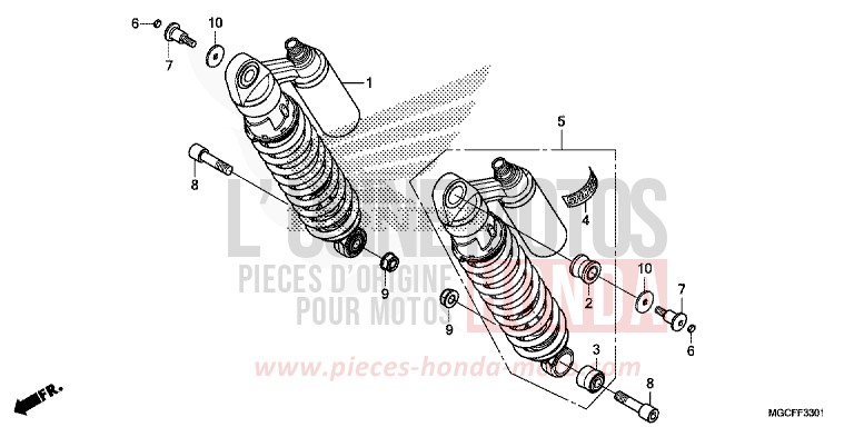 KISSEN, HINTEN (CB1100NA/NAD) von CB1100 PEARL HAWKSEYE BLUE (PB409) von 2019