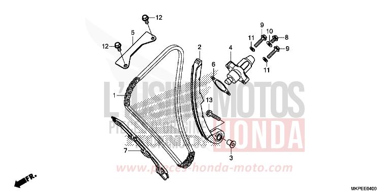 NOCKENWELLENKETTE/SPANNVORRICHTUNG von CB500F GRAND PRIX RED (R380) von 2019