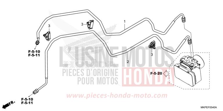 BREMSLEITUNG von CB500F GRAND PRIX RED (R380) von 2019