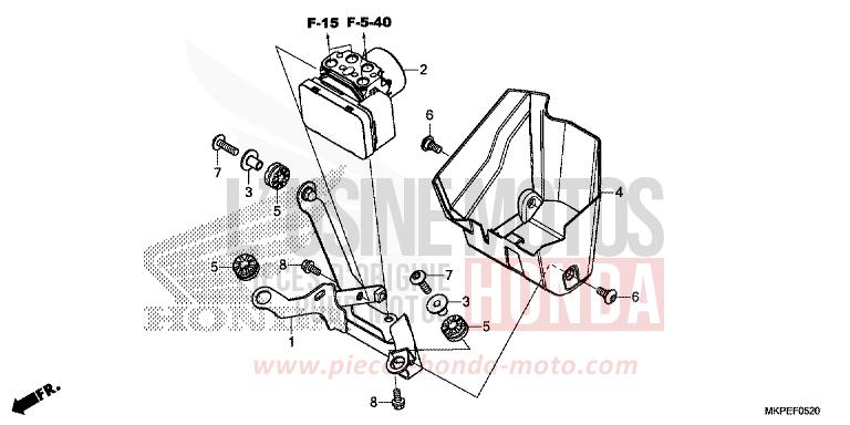 ABS-MODULATOR von CB500F MAT GUNPOWDER BLACK METALLIC (NH436) von 2019