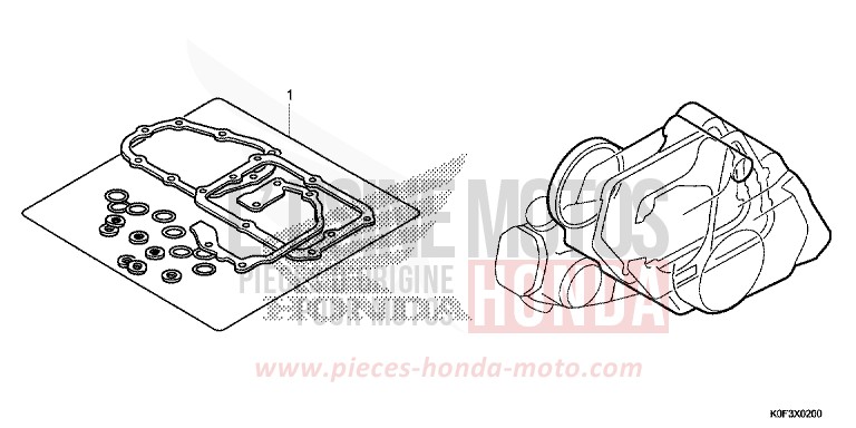 DICHTUNG SATZ B von Monkey PEARL NEBULA RED (R376) von 2019