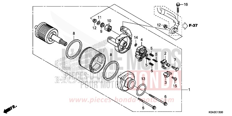 ANLASSER von CB300R MAT CRYPTON SILVER MATALLIC (NHA40) von 2018