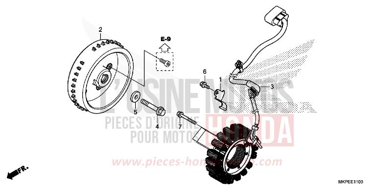 GENERATOR von CB500F CANDY MOON GLOW YELLOW (Y192) von 2021