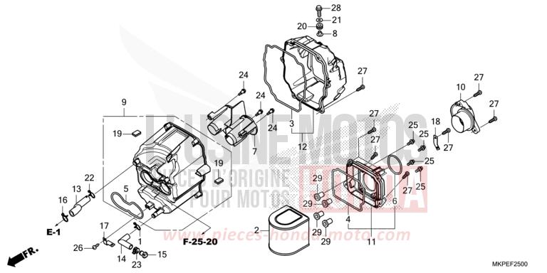 LUFTFILTER von CB500F CANDY MOON GLOW YELLOW (Y192) von 2021