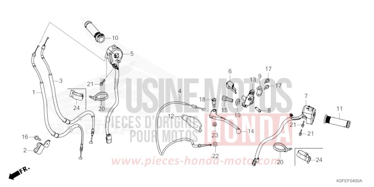 HEBELGRIFF/SCHALTER/KABEL von Monkey PEARL GLITTERING BLUE (B231) von 2022