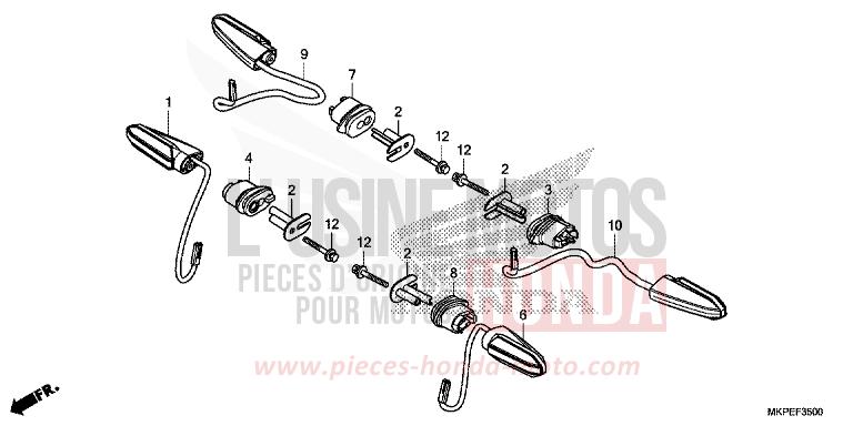BLINKER von CB500F GRAND PRIX RED (R380) von 2021