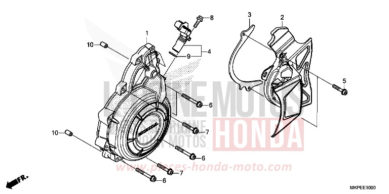 WECHSELSTROM-GENERATORABDECKUNG von CB500F MAT AXIS GRAY METALLIC (NH303) von 2022