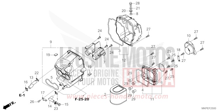 LUFTFILTER von CB500F PEARL DUSK YELLOW (Y238) von 2022