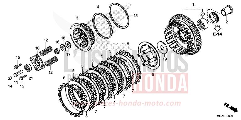 KUPPLUNG von CB500F ROSS WHITE (NH196K) von 2015