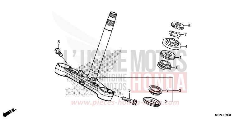 LENKSCHAFT von CB500F ROSS WHITE (NH196K) von 2015