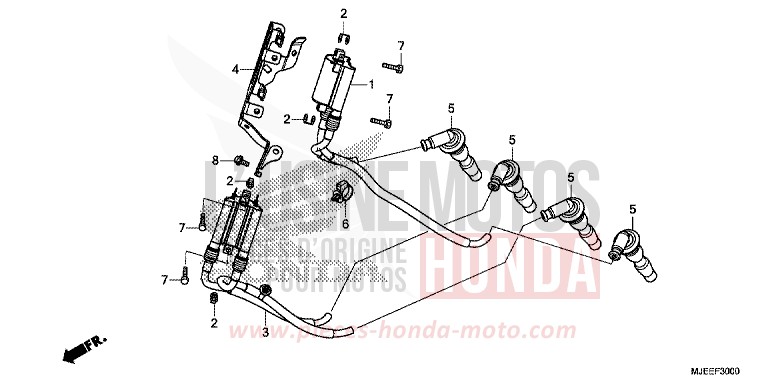 ZUENDSPULE von CB650F PEARL METALLOID WHITE (NHA96) von 2017