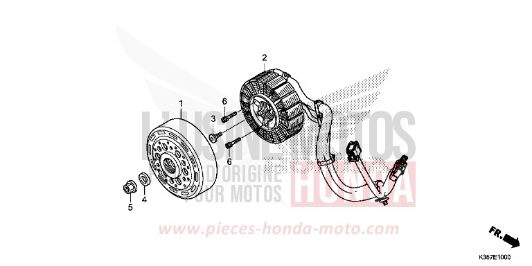 KLIMAANLAGE, GENERATORANLASSER von PCX PEARL SIENA RED (R320) von 2015
