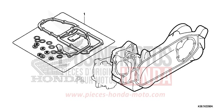 DICHTUNG SATZ B von PCX PEARL SIENA RED (R320) von 2015