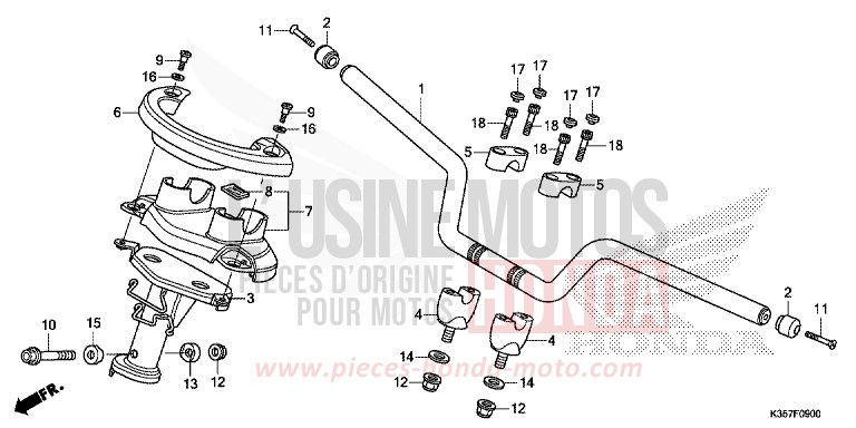 ROHRGRIFF/GRIFFABDECKUNG von PCX PEARL SIENA RED (R320) von 2015