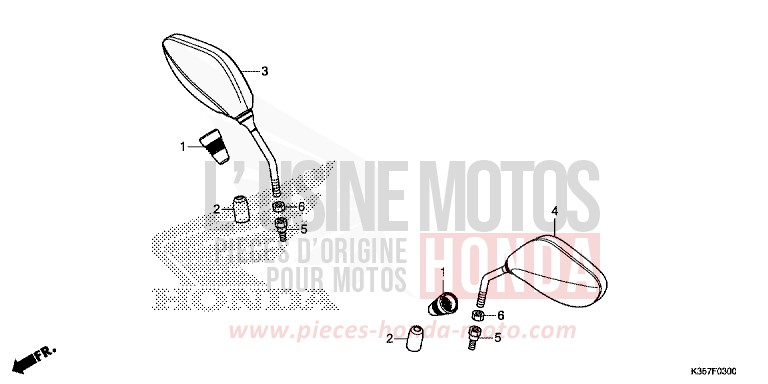 SPIEGEL von PCX M00NDUST SILVER METALLIC (NHB29) von 2017