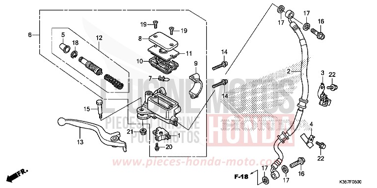 HAUPTBREMSZYLINDER, VORNE ZYLINDER von PCX M00NDUST SILVER METALLIC (NHB29) von 2017
