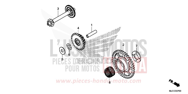 ANLASSER-ANTRIEBSZAHNRAD von CB650F SWORD SILVER METALLIC (NHA95) von 2014