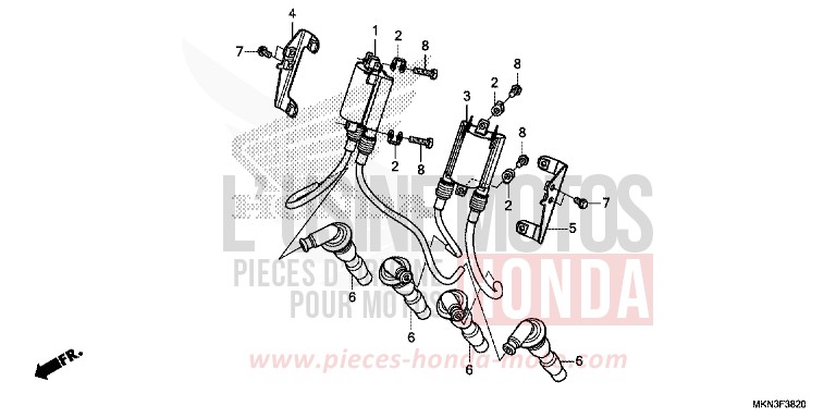 ZUENDSPULE von CB650R CANDY CHROMOSPHERE RED (R381) von 2019