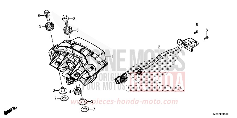 HECKLEUCHTE von X-ADV GRAND PRIX RED (R380) von 2019